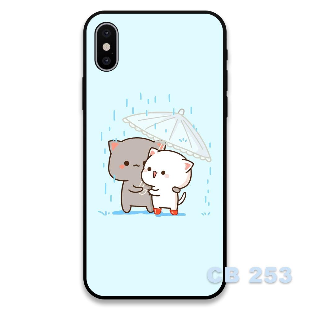 Ốp chống sốc cặp đôi chibi hot new dành cho iphone xs max / 11 pro max / 12 pro max / 12 mini / se / 5 / 6 / 7 - PC143