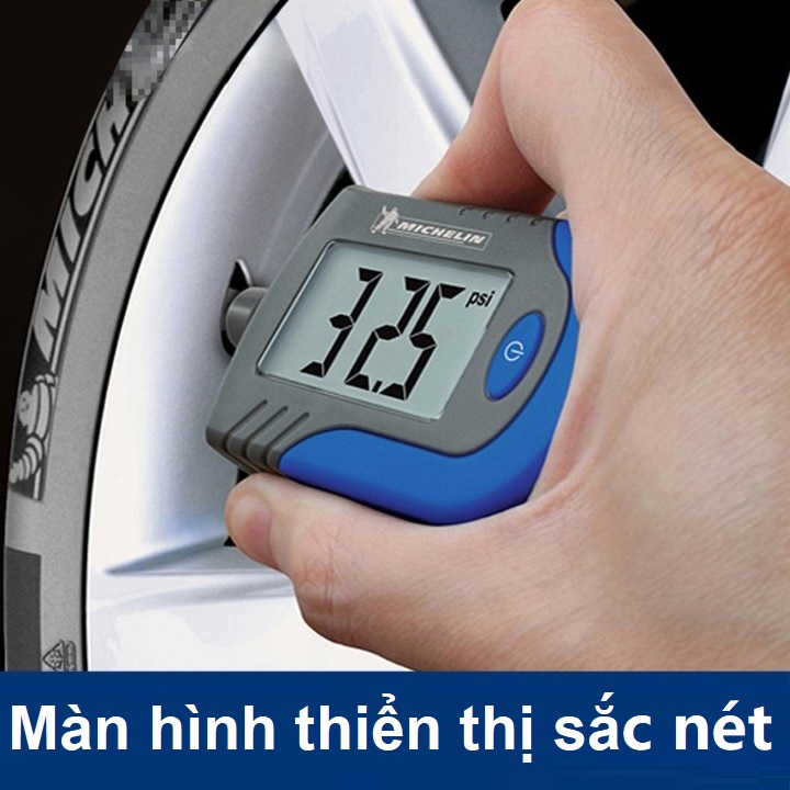 Đồng hồ đo áp suất lốp điện tử 2 trong 1 nhãn hiệu Michelin cao cấp 4360ML