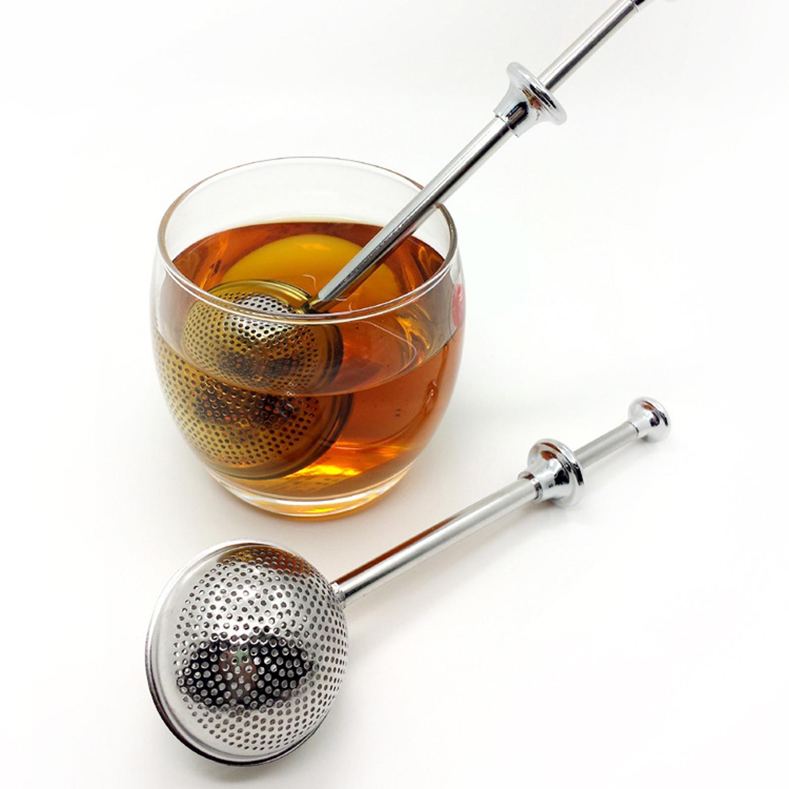 Push Style Tea Infuser Strainer Tea Bag Spice Tea Tool for Seasoning Spice