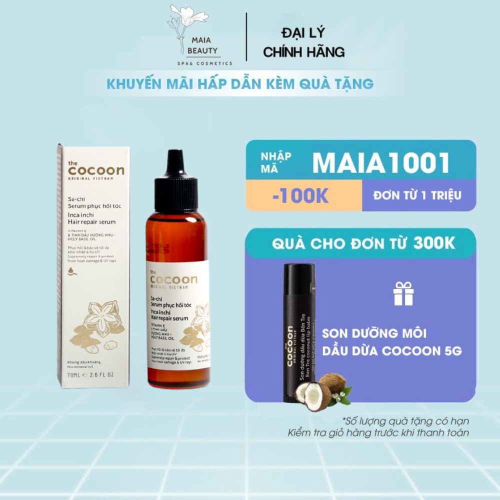 Serum Sachi phục hồi tóc Cocoon (70ml)