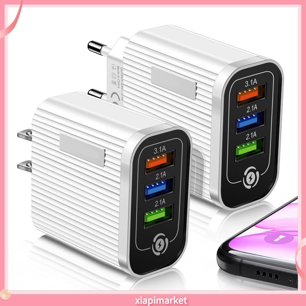 Cốc sạc nhanh QC3.0 36W có 3 cổng USB tiện dụng