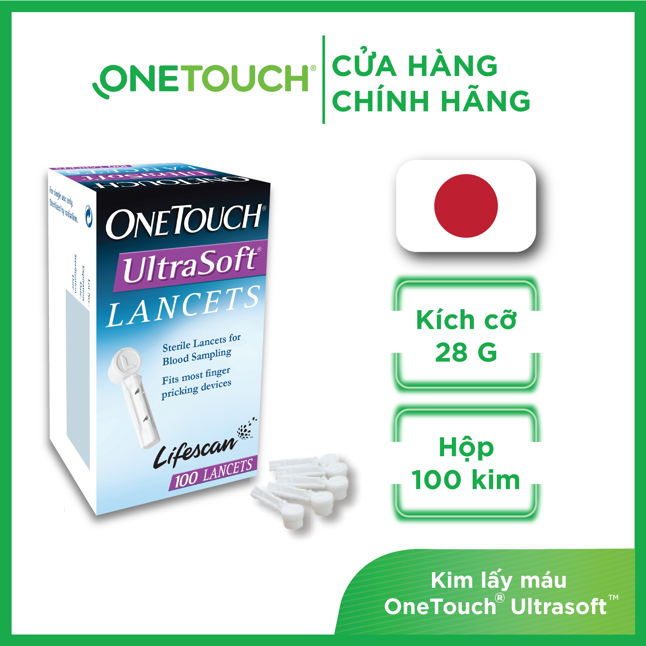 Kim Lấy Máu Onetouch Ultrasoft 100