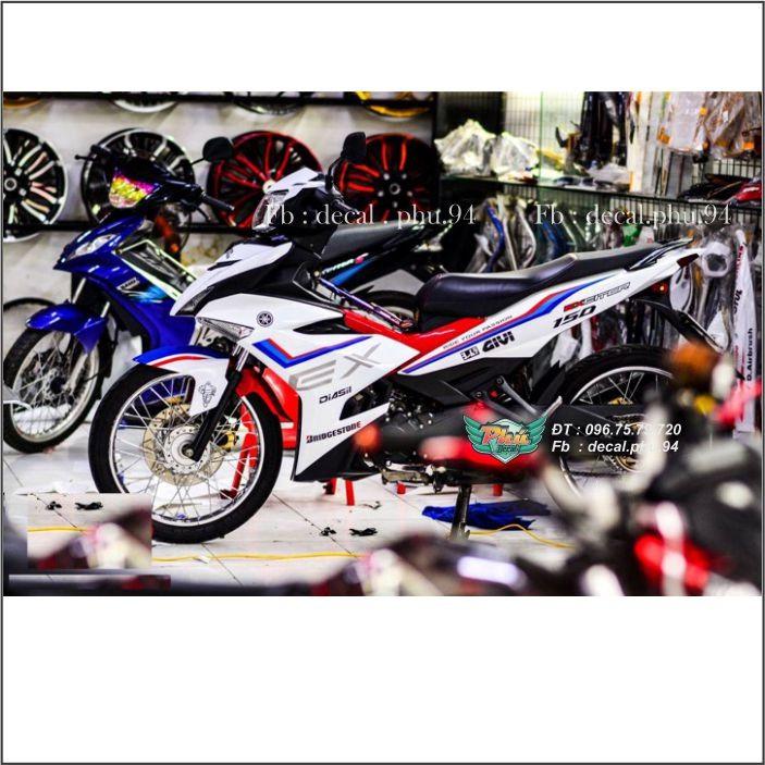 Tem Rời Exciter 150 Trắng chỉ GIVI
