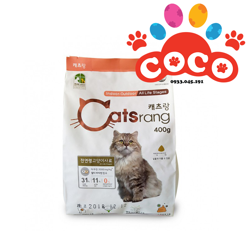 HẠT CATSRANG - THỨC ĂN CHO MÈO MỌI LỨA TUỔI (TÚI