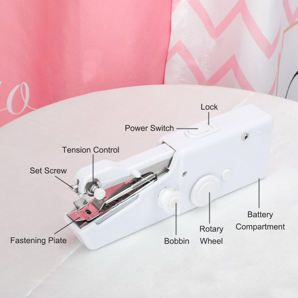 Máy khâu cầm tay mini sự dụng pin, nhỏ gọn tiện lợi