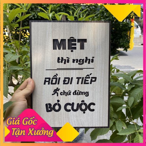 Tranh tạo động lực bằng Gỗ treo tường những câu nói slogan bất hủ ý nghĩa