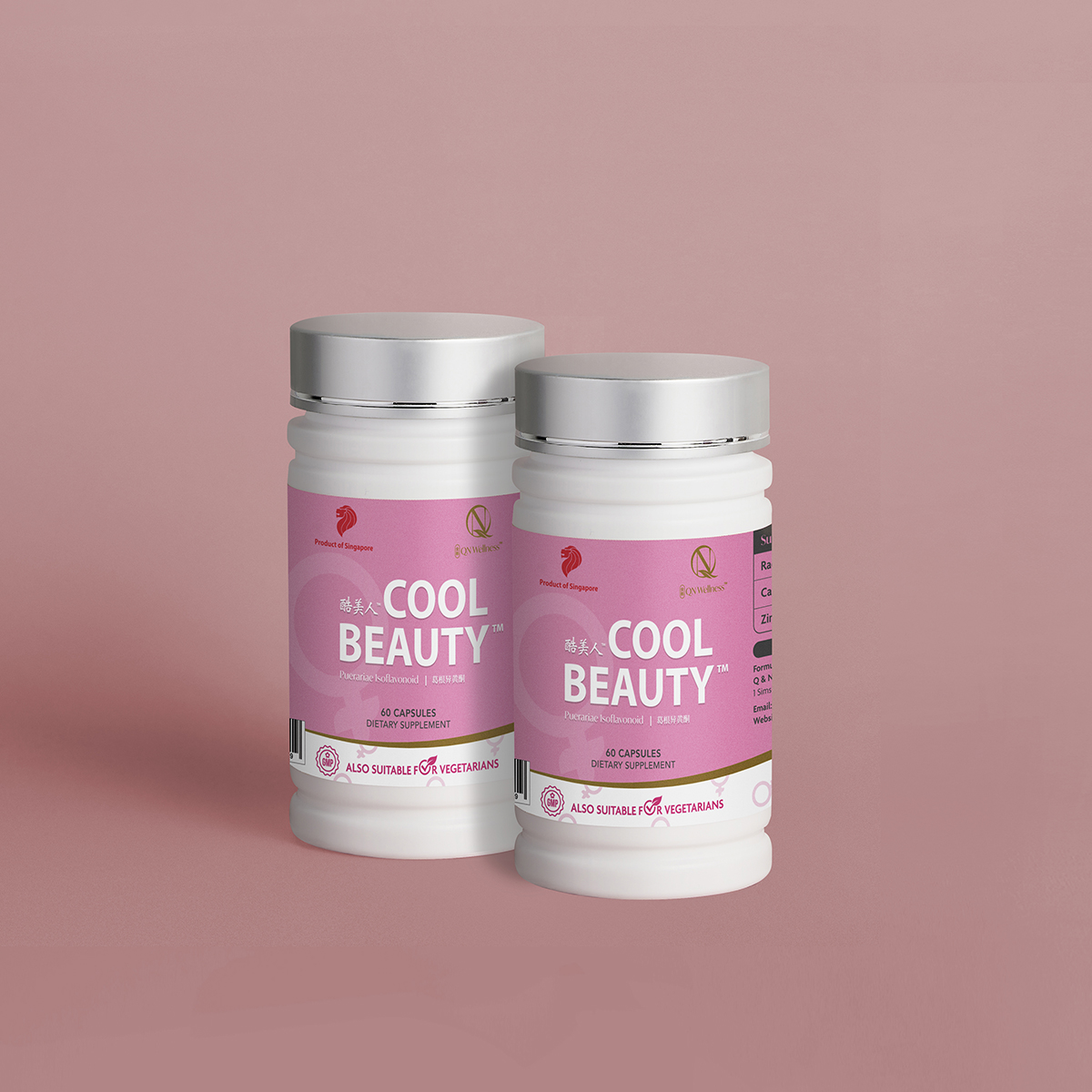 Combo Ưu Đãi Viên Uống Bổ Sung Cho Nữ Giới Cool Beauty QN Wellness Chiết Xuất Cây Dong Riềng, Giúp Làn Da Khỏe Mạnh, Hỗ Trợ Giấc Ngủ Ngon, Duy Trì Sức Khỏe Xương Khớp, Cải Thiện Trao Đổi Chất - Hộp 60 Viên x2