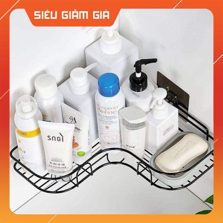 Kệ góc dán tường siêu dính trong nhà tắm ,nhà bếp siêu tiện dụng