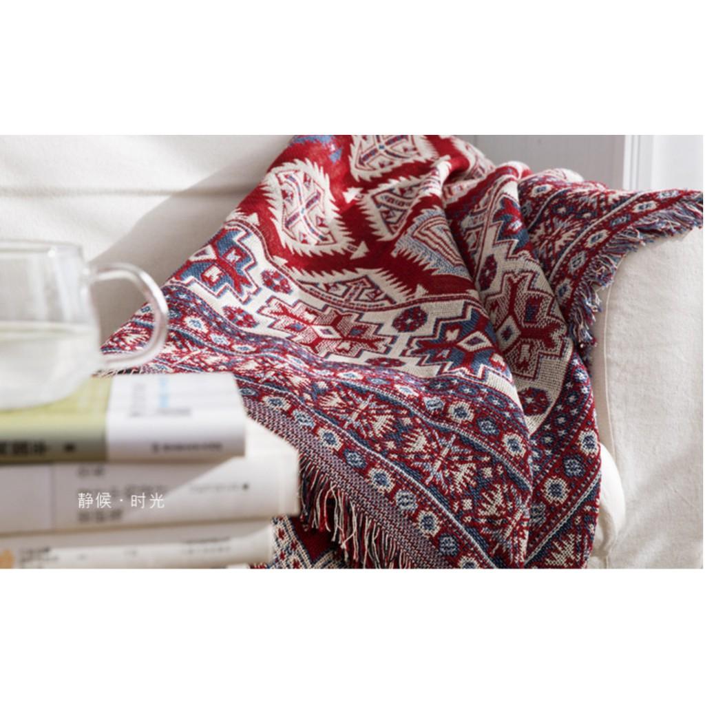 THẢM VINTAGE HỌA TIẾT RETRO, THẢM 2 MẶT ẤN ĐỘ 230x180cm