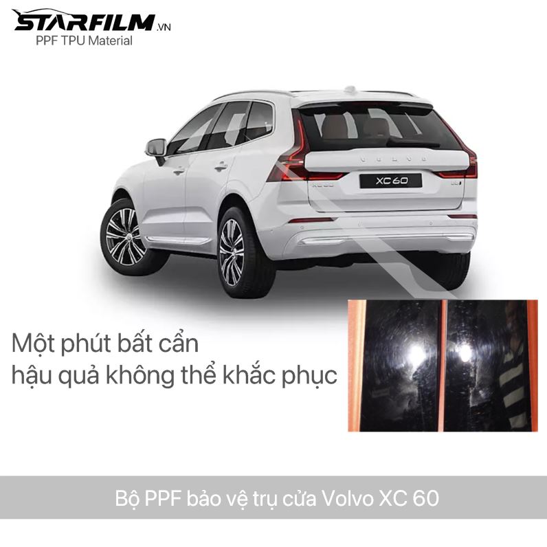 Volvo XC60 PPF TPU Trụ bóng chống xước tự hồi phục STARFILM