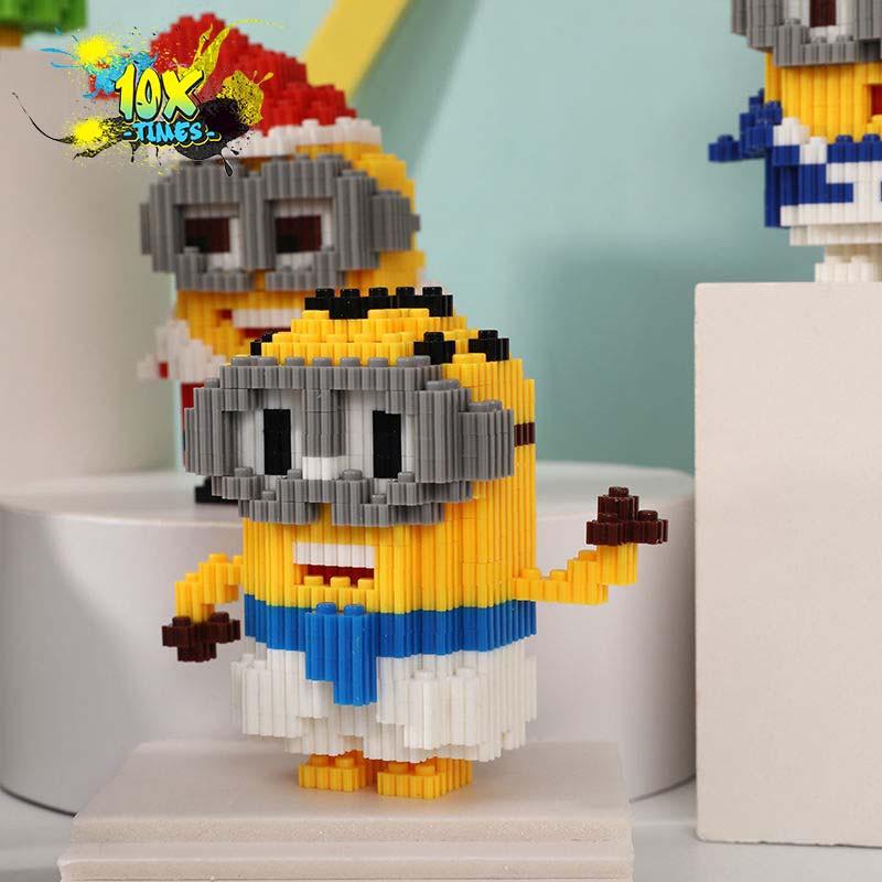 Đồ chơi Lego 3d Minions dễ thương (cute) kẻ cắp mặt trăng qùa tặng sinh nhật trẻ em bạn trai bạn gái