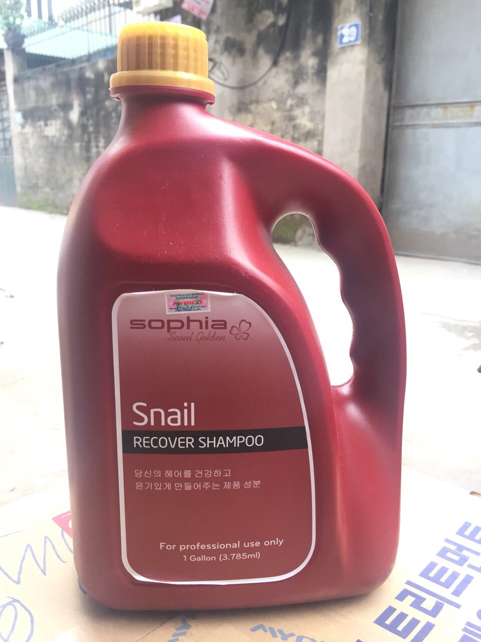 Cặp Dầu Gội/Xả Siêu Phục Hồi Tóc Sophia Snail Recover Hàn Quốc 3785ml tặng kèm móc khóa