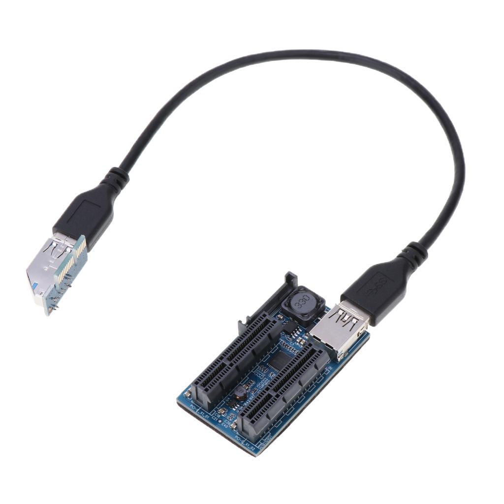 PCI-E X1 to X4 USB3.0 GPU Extender Riser Adapter Plug and Play