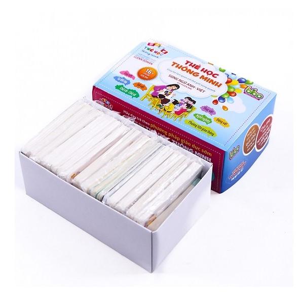 Bộ thẻ học thông minh FLASHCARDS 16 chủ đề 416 thẻ song ngữ Anh Việt cho bé