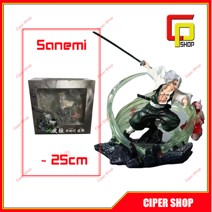 Mô hình Phong Trụ Shinazugawa Sanemi - Có đèn led - Mô hình Thanh gươm hủy diệt