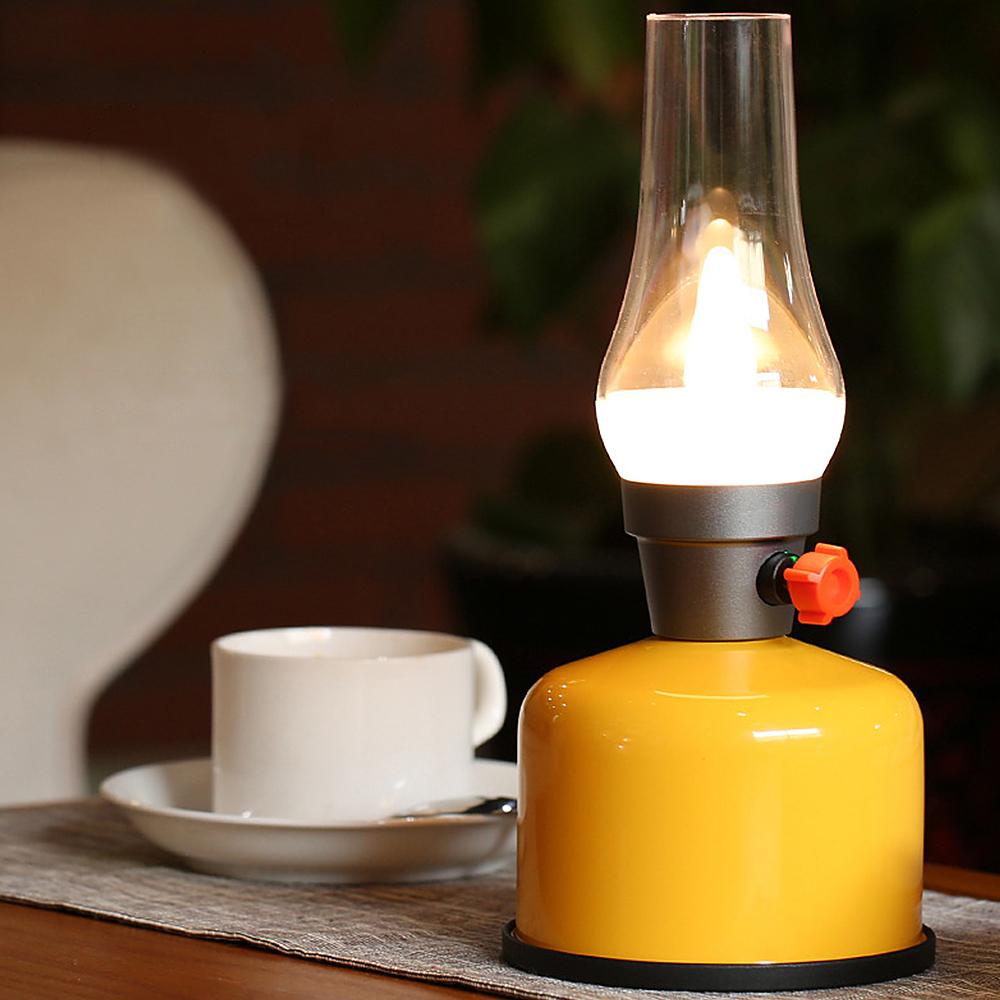 Đèn Led có thể sạc lại cho gia đình, cắm trại hình cây đèn dầu