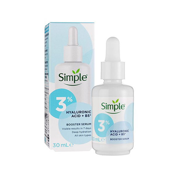 Tinh chất Simple Hyaluronic Acid + B5* Booster cấp ẩm sâu đa tầng 30ml