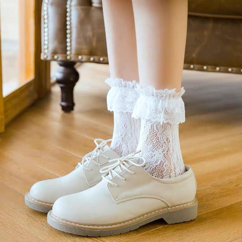 Tất LOLITA REN co giãn siêu đỉnh Tất Lolita fullsize 2 màu dành cho nữ