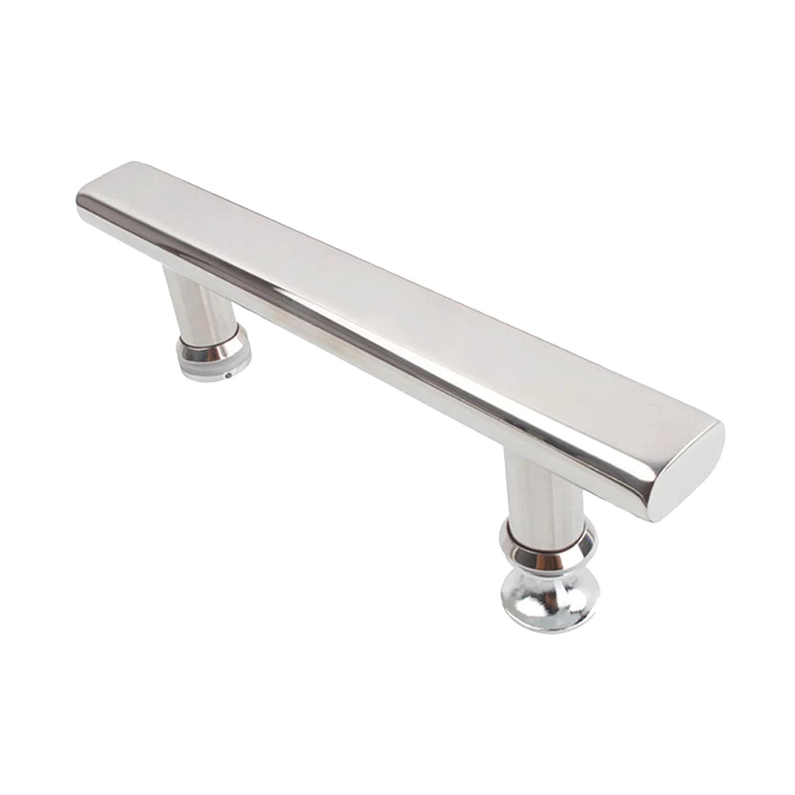 Stainless Steel Push Pull Door Handle Glass Door Hardware Drawer Fixing