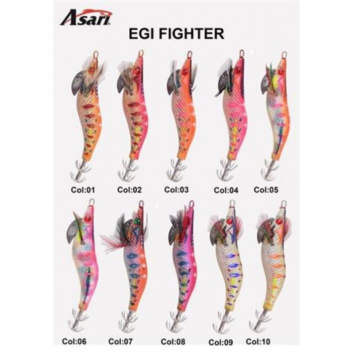MỒI TÔM GIẢ CÂU MỰC ASARI EGI FIGHTER #2.5