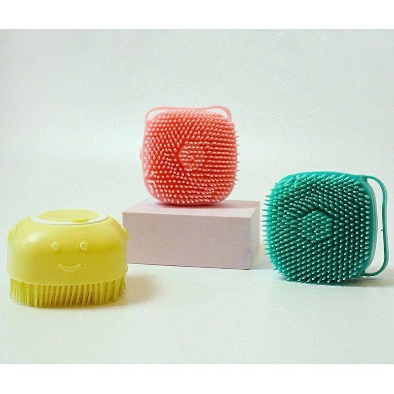 Bàn chải tắm,bàn chải silicon massage cho chó mèo