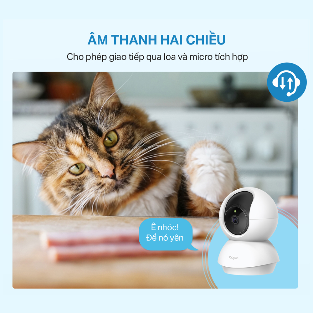 Bộ Combo 2 Camera WiFi TP-Link Tapo C200P2 / C210P2 Quay Quét 360 độ Full HD 2MP/3MP - Hàng Chính Hãng