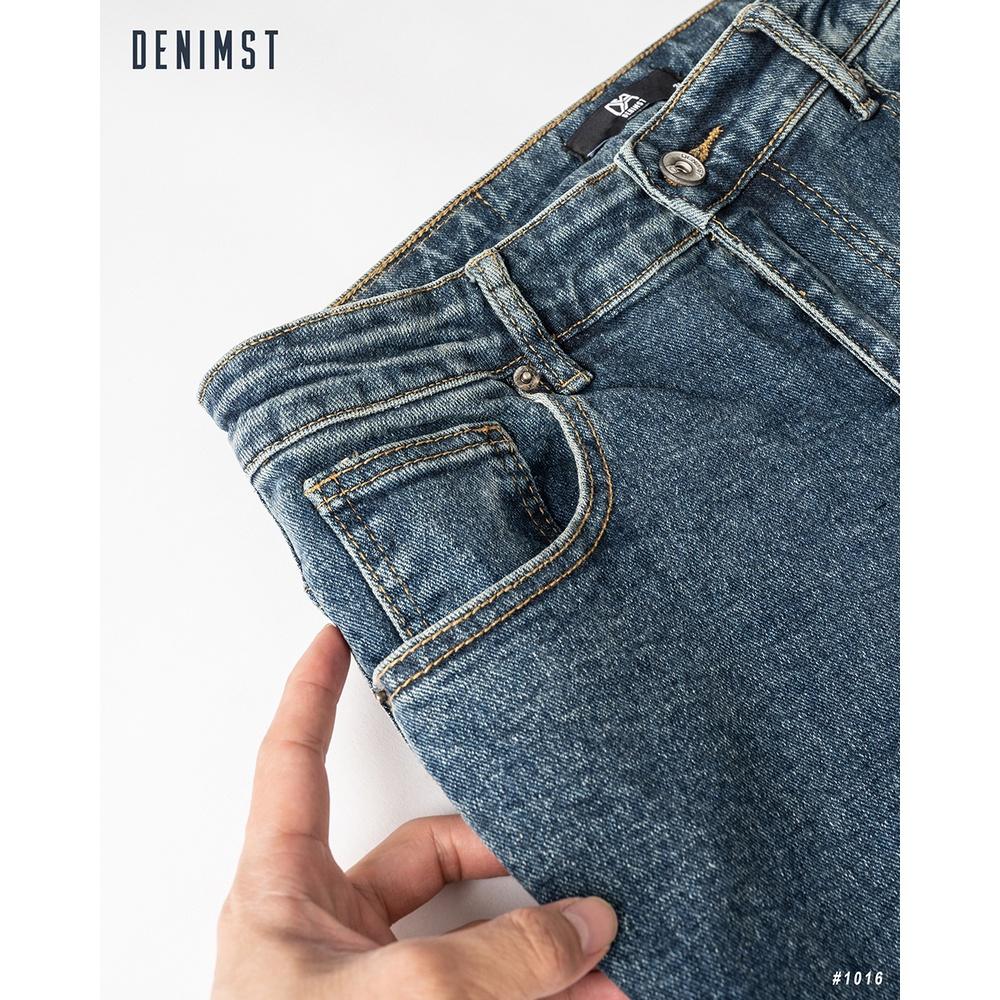 Quần Jeans Nam Cao Cấp DENIMST 1016 Dáng Carrot Fit