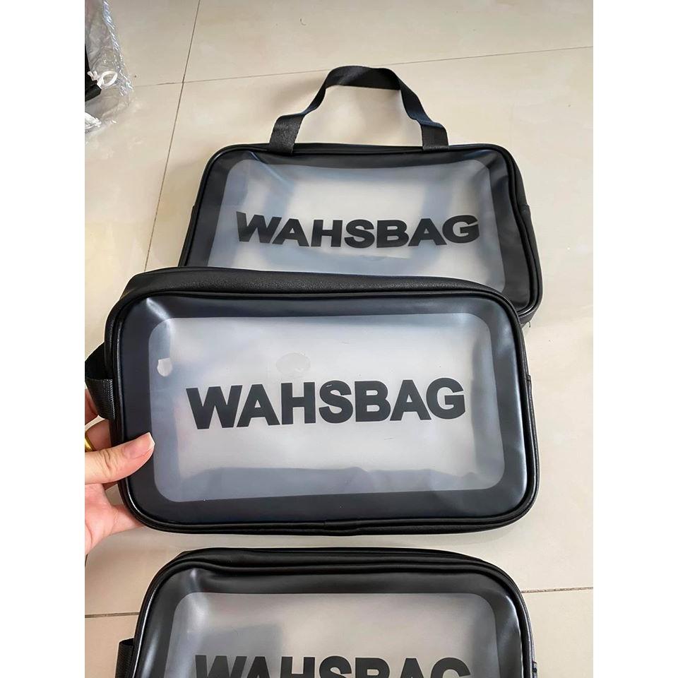 Sét 3 túi đựng mỹ phẩm trong suốt mẫu mới, sét 3 túi mỹ phẩm washbag