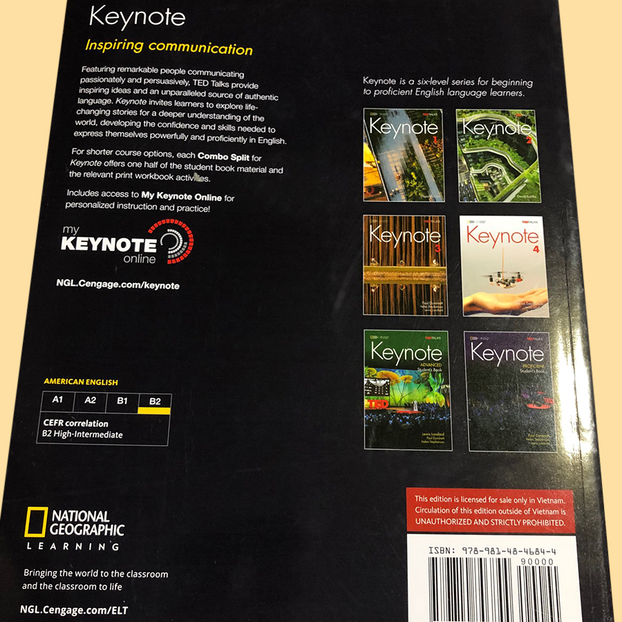 Keynote 4B: Student Book with MyKeynoteOnline (American English) (VietNam Edition)