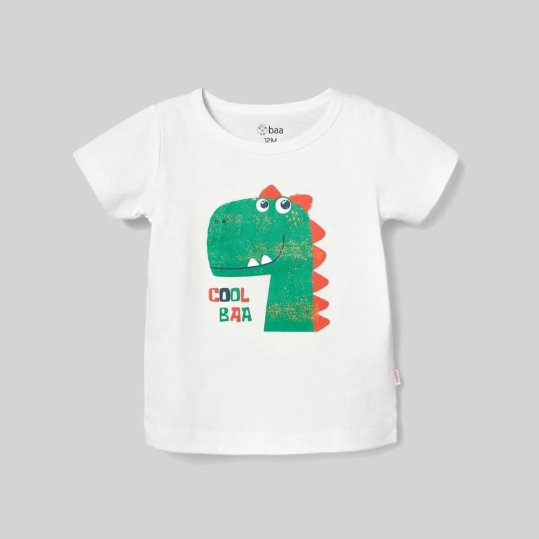 Áo thun ngắn tay cho bé BAA BABY in họa tiết unisex cho trẻ từ 1-7 tuổi - BT-AT02N