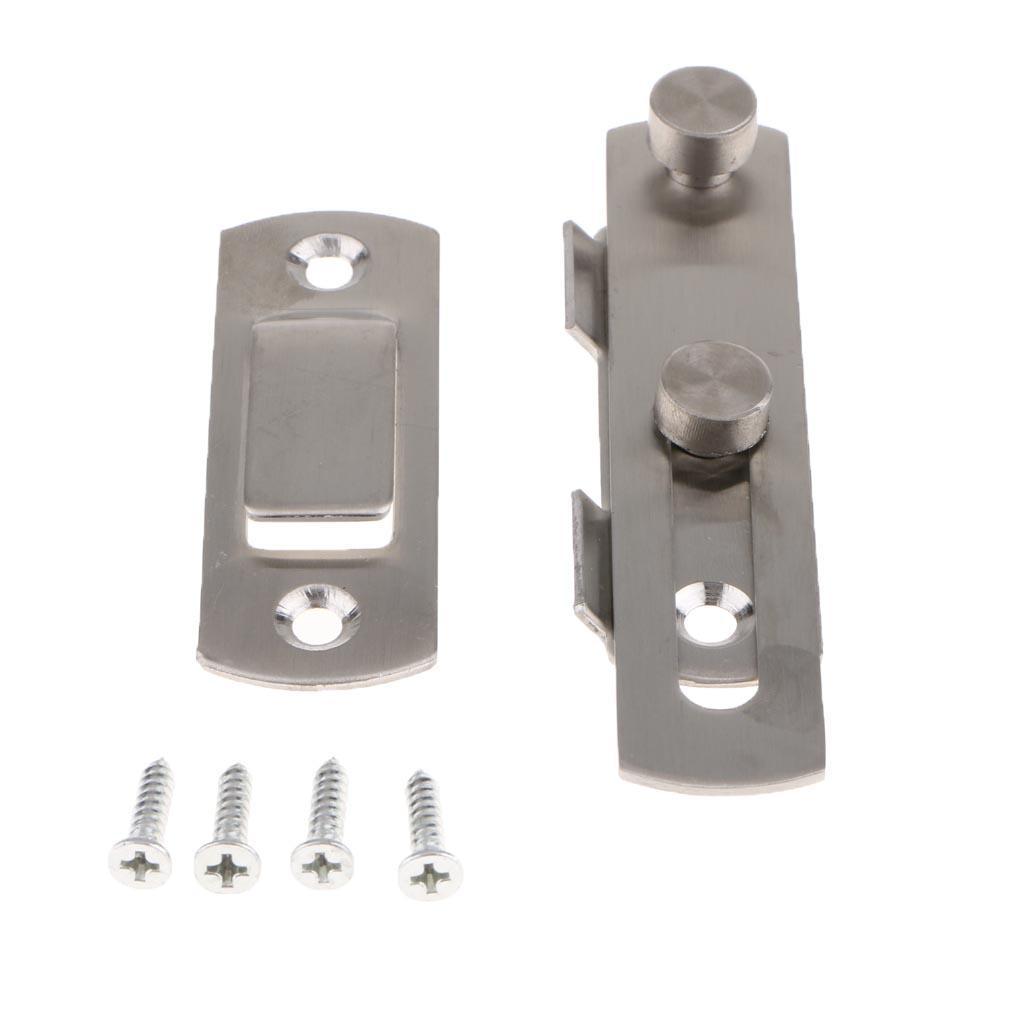 4" Stainless Steel Sliding Door Buckle Lock Door Window Gate Latch Guard