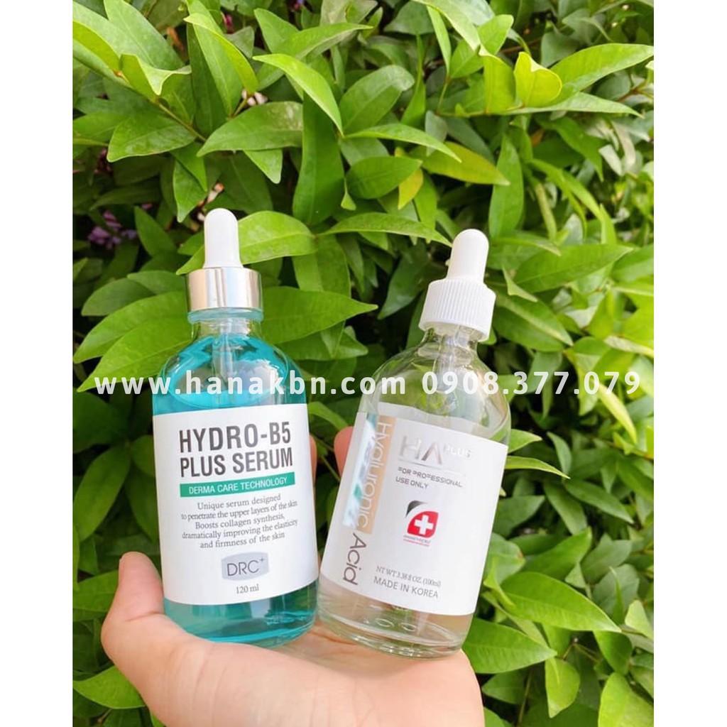 Bộ Đôi Căng Bóng, Tái Tạo Da, Trắng Sáng Da - Serum HA Plus 100ml + Hydro B5 Plus 120ml