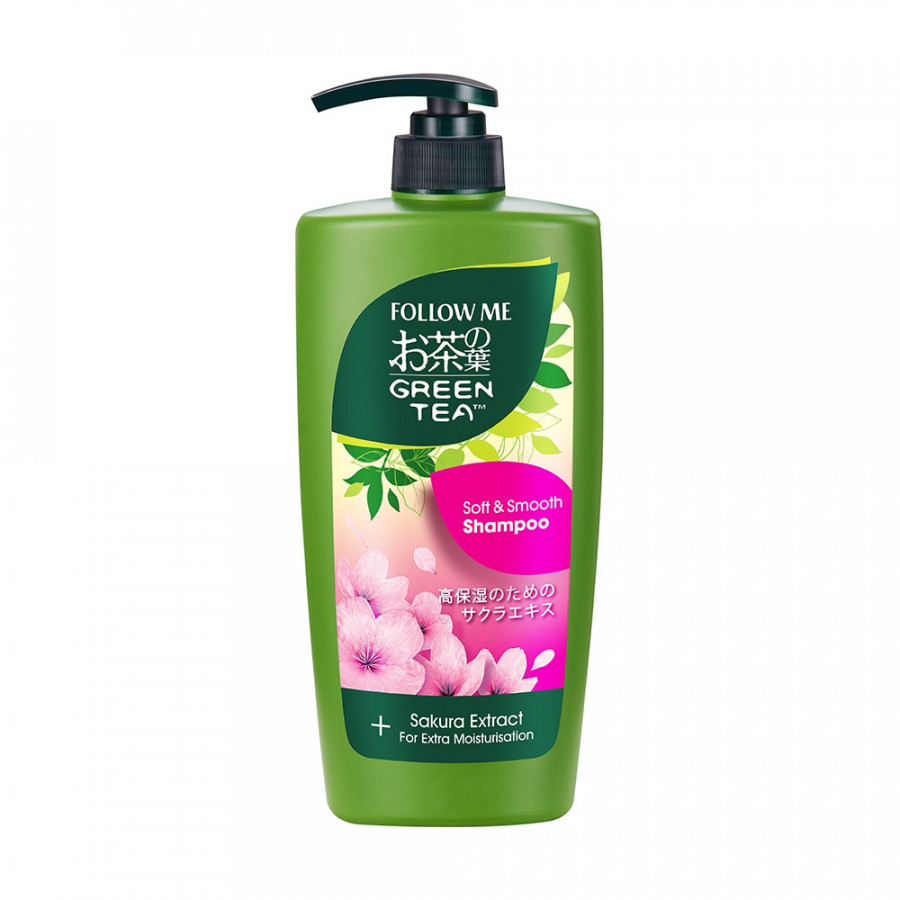 Dầu Gội Đầu Follow Me Trà Xanh Thế Hệ Mới Soft &amp; Smooth (Suôn Mượt) - 650ml