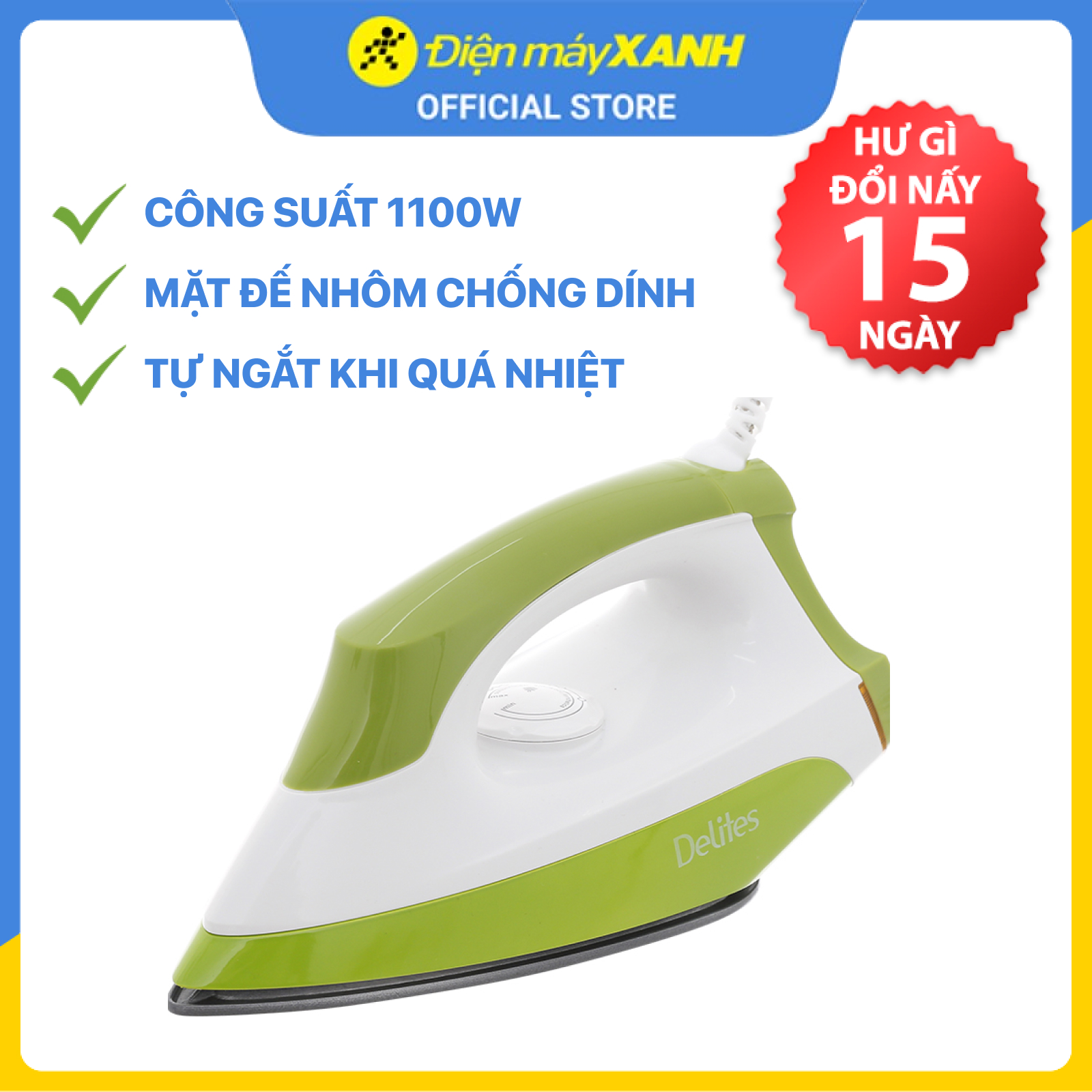 Bàn ủi khô Delites BUK03 - Hàng chính hãng