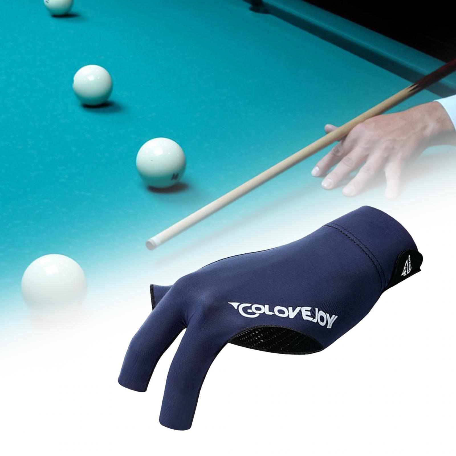 Open 3 Fingers Glove Billiards Gloves Left Hand Playing Mitts Snooker Gloves