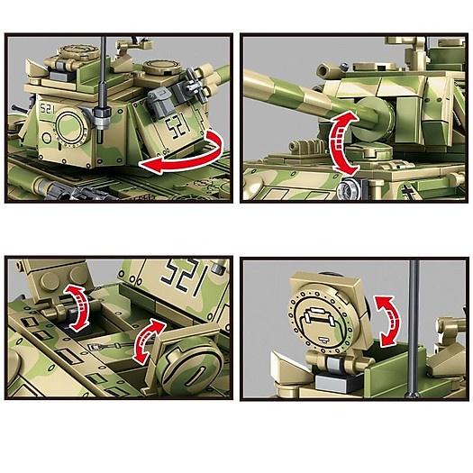 Lắp Ráp Xếp Hình Xe tank PZ Panther V panzerkampfwargen 858 mảnh SY0108