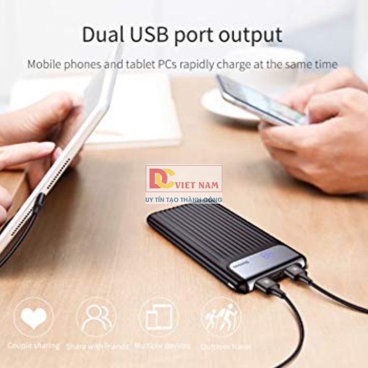 Pin Sạc Dự Phòng Baseus PPYZ-C01 Power Bank 10,000mAh - Hàng Chính Hãng