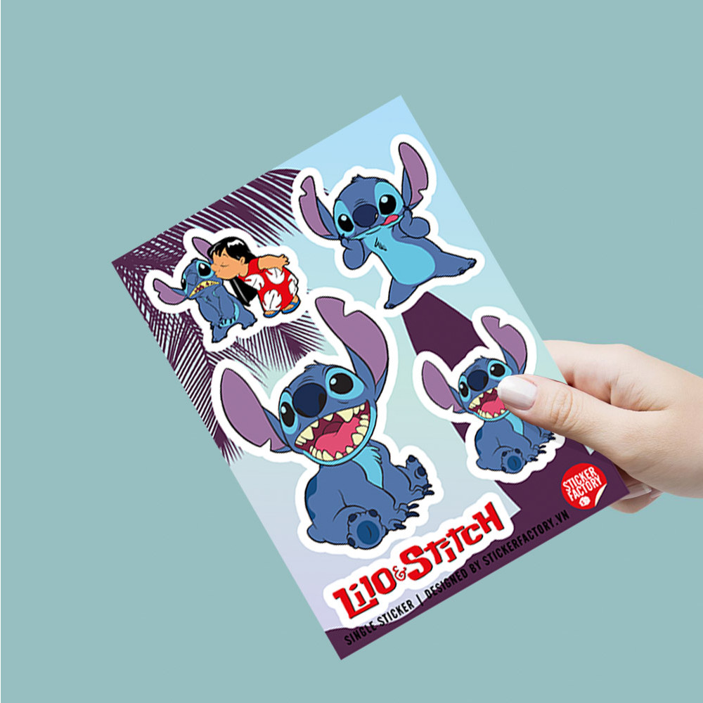 Lilo &amp; Stitch - Single Sticker hình dán lẻ