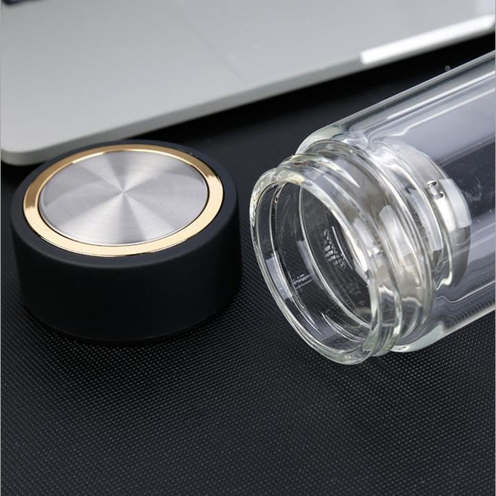 Bình thủy tinh giữ nhiệt 2 lớp 400ml 304SUS - Home and Garden