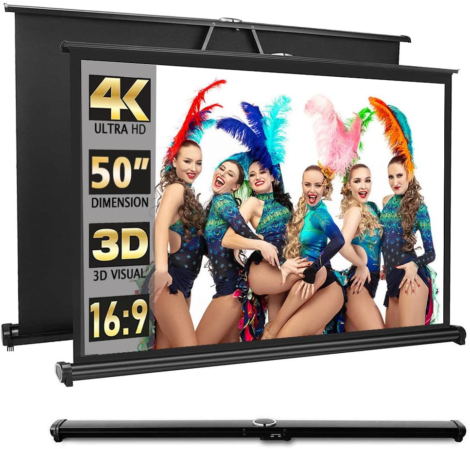 Màn chiếu để bàn Apollo 40 inch, 50 inch, chuyên dành cho máy chiếu mini, gọn nhẹ, di động - Hàng nhập khẩu