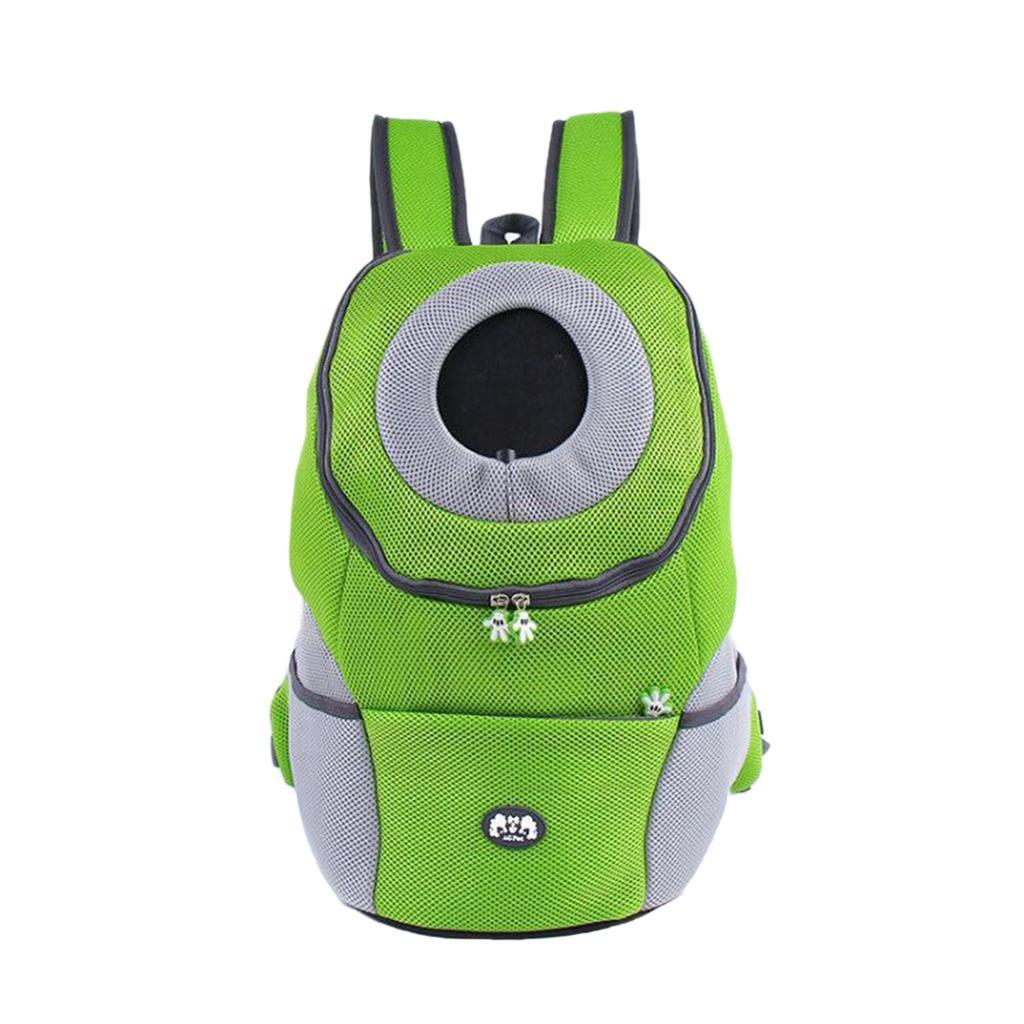 Pet Dog Backpack Carrier Travel Note Bag Front Net Double Shoulder
