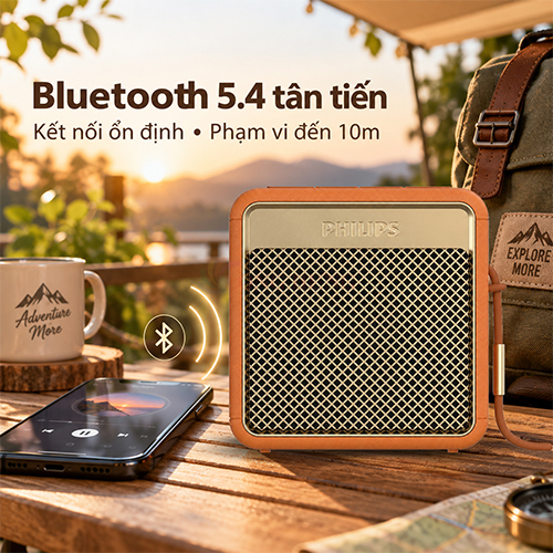 Loa Bluetooth Philips TAS2120OR/70 - Hàng chính hãng