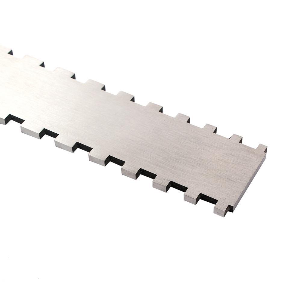 Stainless Steel Guitar Neck Notched Straight Edge Luthiers Tool Accessories for