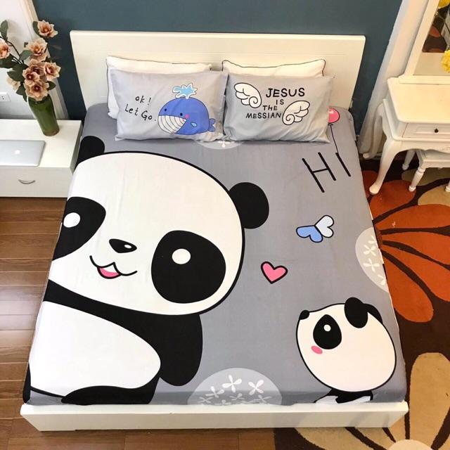 Bộ ga gối cotton 3 món hình siêu ngộ nghĩnh