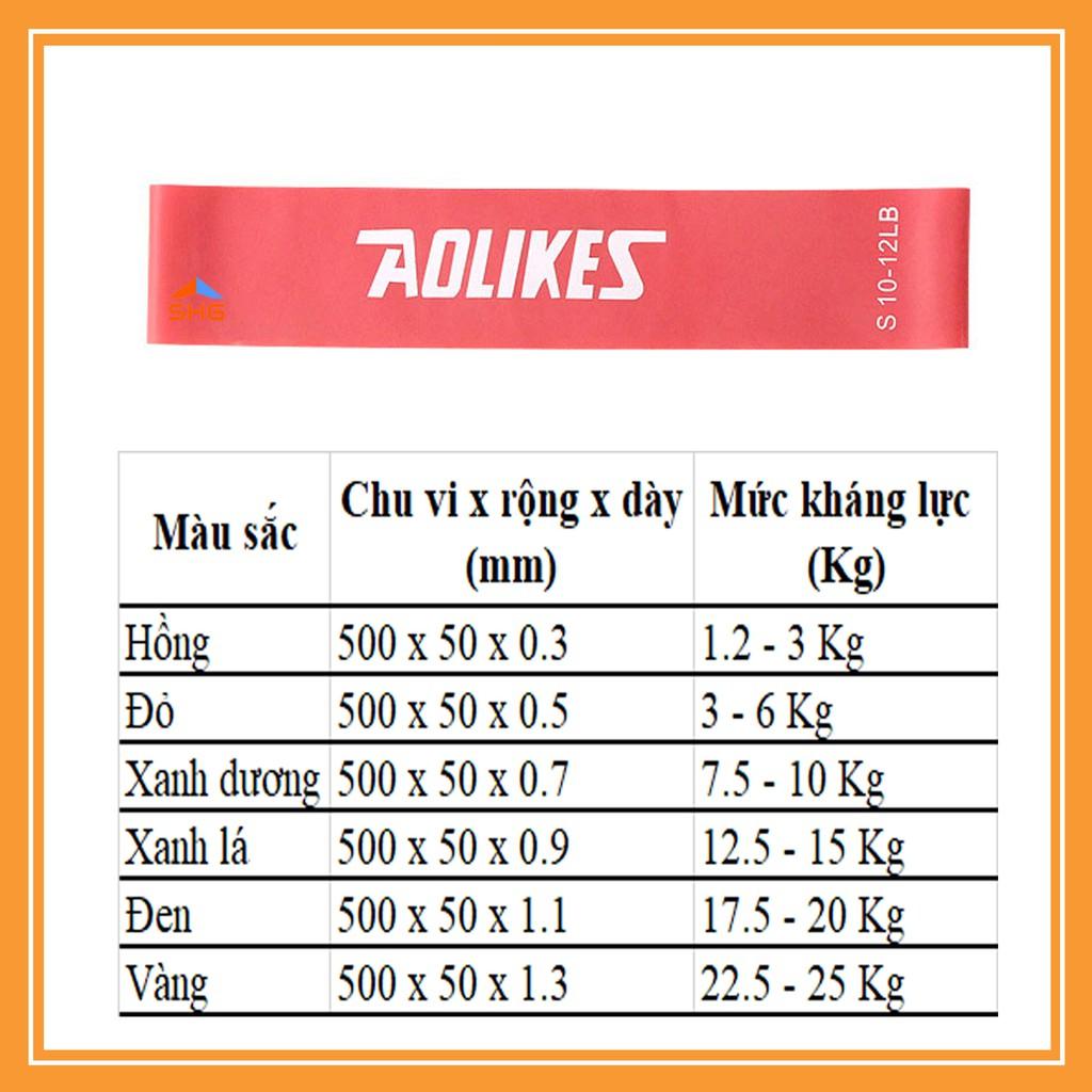 COMBO 6 DÂY KHÁNG LỰC MINIBAND AOLIKES