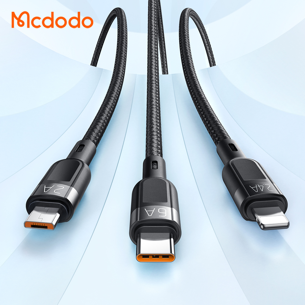 Cáp Sạc Nhanh 3.5A  Đa Năng 3 in 1 Mcdodo CA-0930 USB Type C Truyền Dữ Liệu– Hàng Chính Hãng