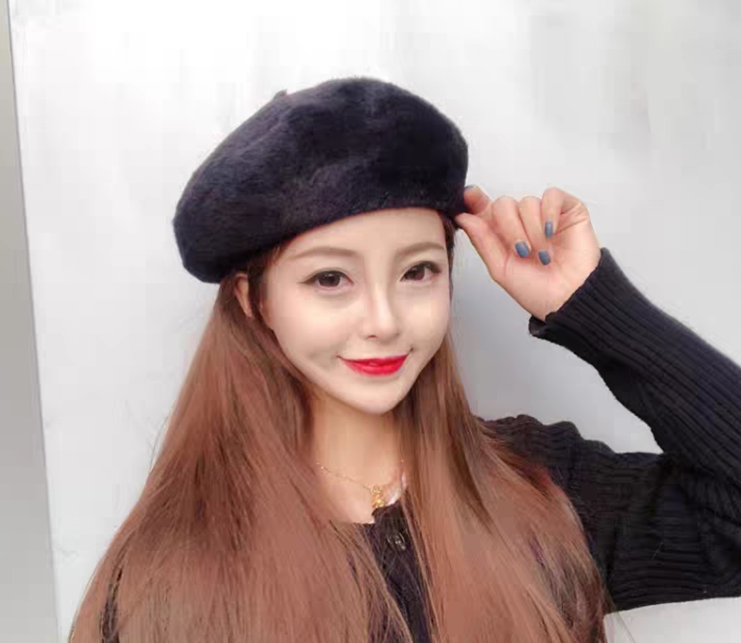 Mũ beret nón len bere nữ thời trang Hàn Quốc mới dona21111216