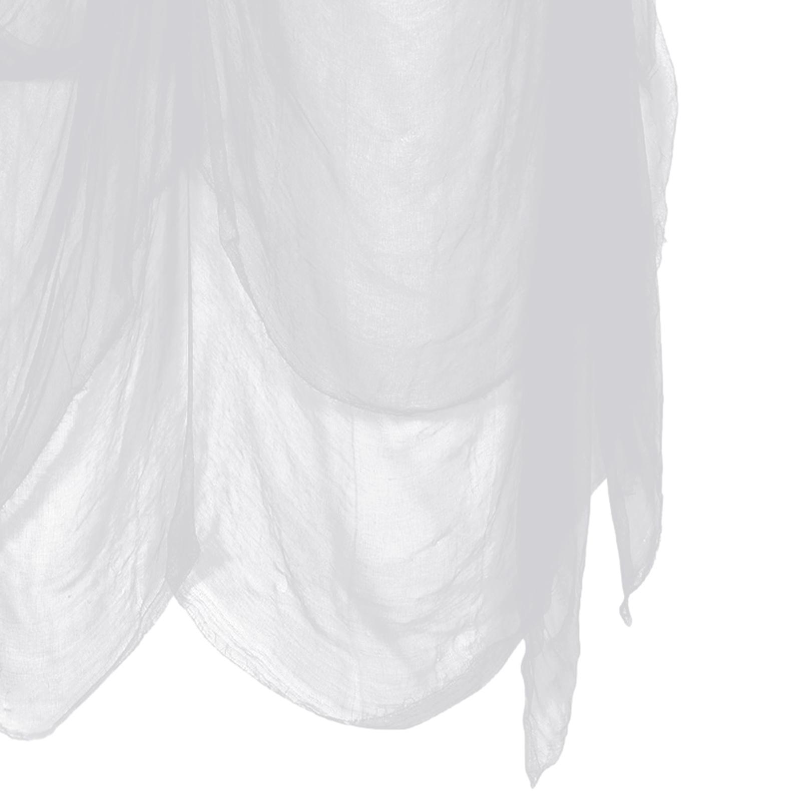 Halloween Creepy Cloth Spooky Fabric 84.65inchx177.17inch Horror Gauze Scary Gauze for Haunted House Party Wall Doorway Decor