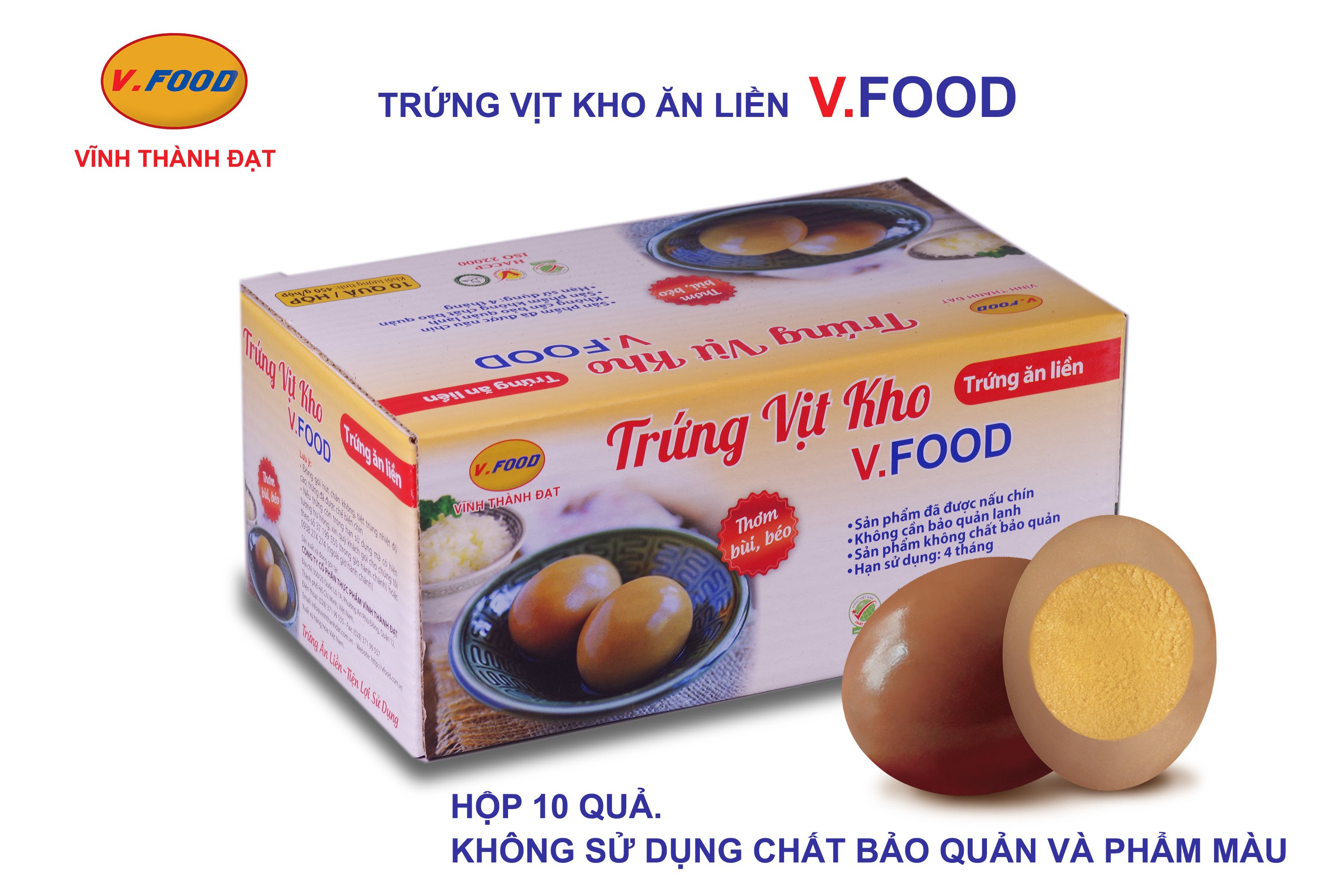Trứng vịt kho hộp