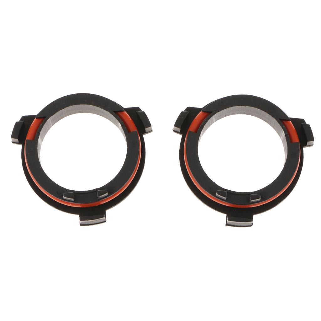 Pair H7 LED Bulb Headlight Holder Conversion Kit for Opel Vauxhall Astra